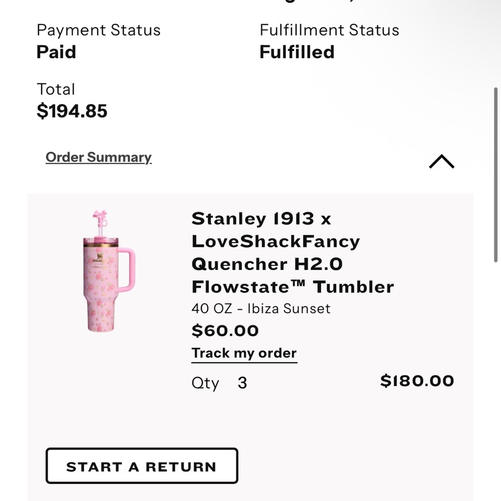 Stanley 1913 x LoveShackFancy 40oz - Picture 5 of 5